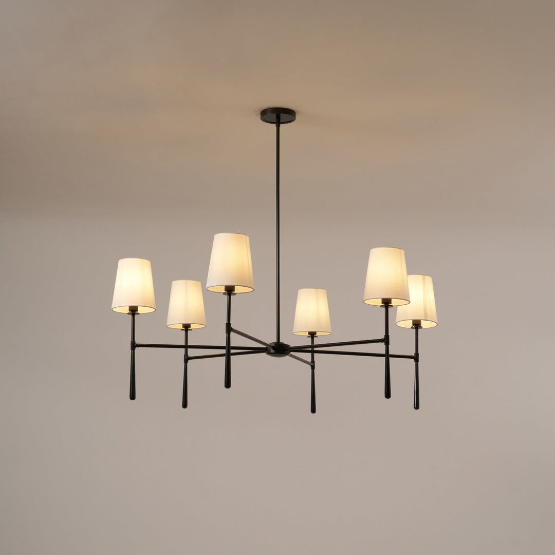 Silva Lampadario a 4/6 Luci Stile Metà Secolo
