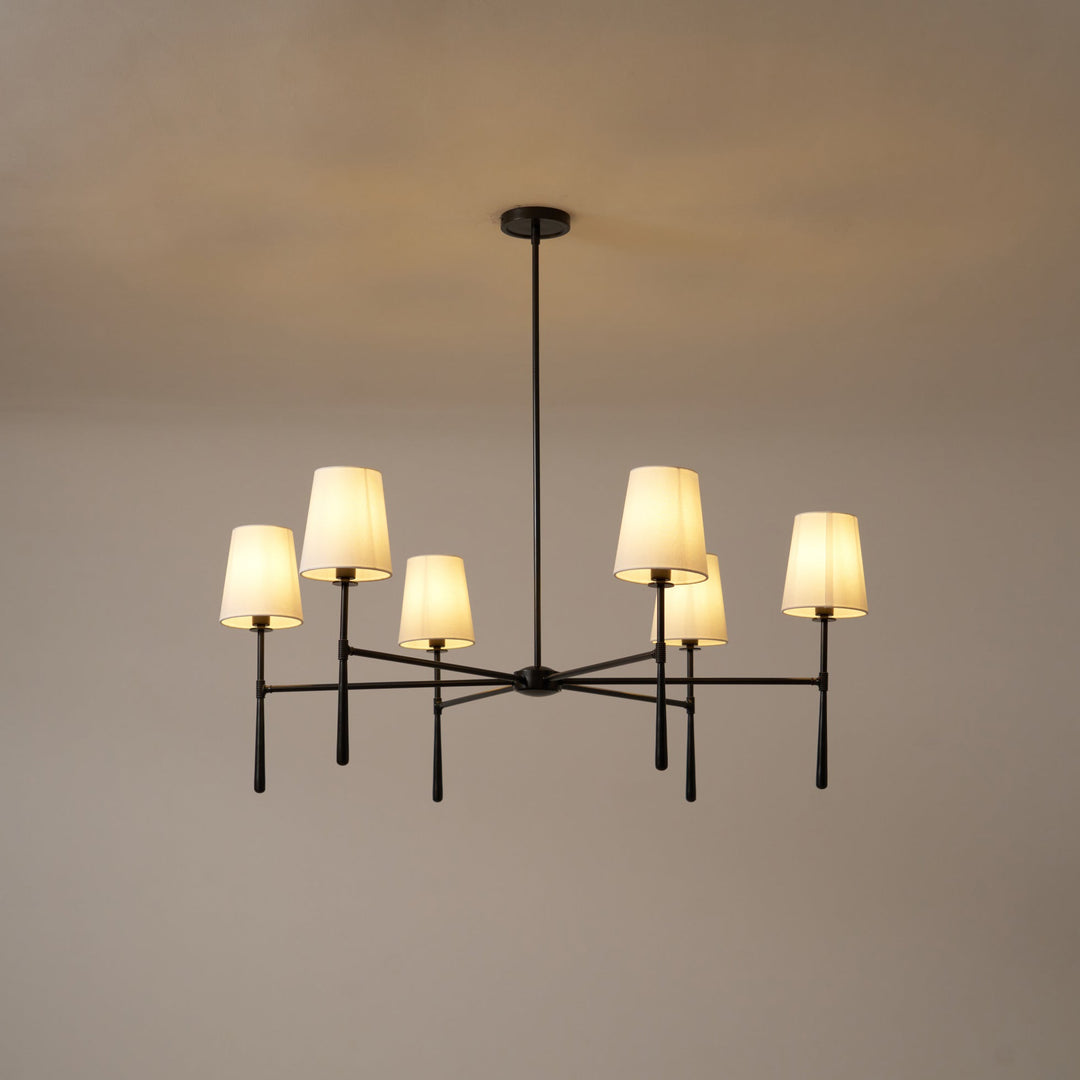Silva Lampadario a 4/6 Luci Stile Metà Secolo