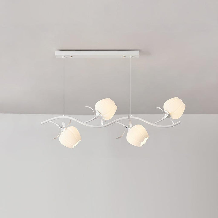 Liorareon lampadario Floreale in vetro