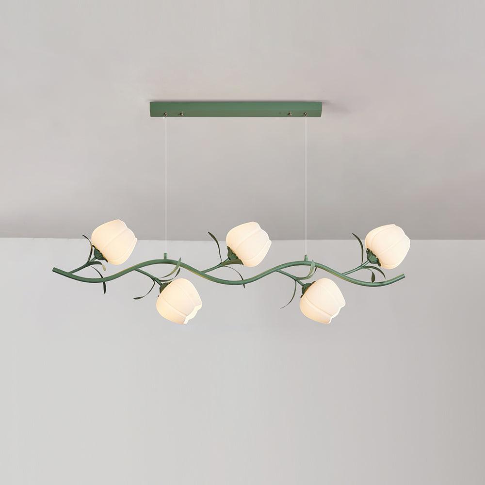 Liorareon lampadario Floreale in vetro