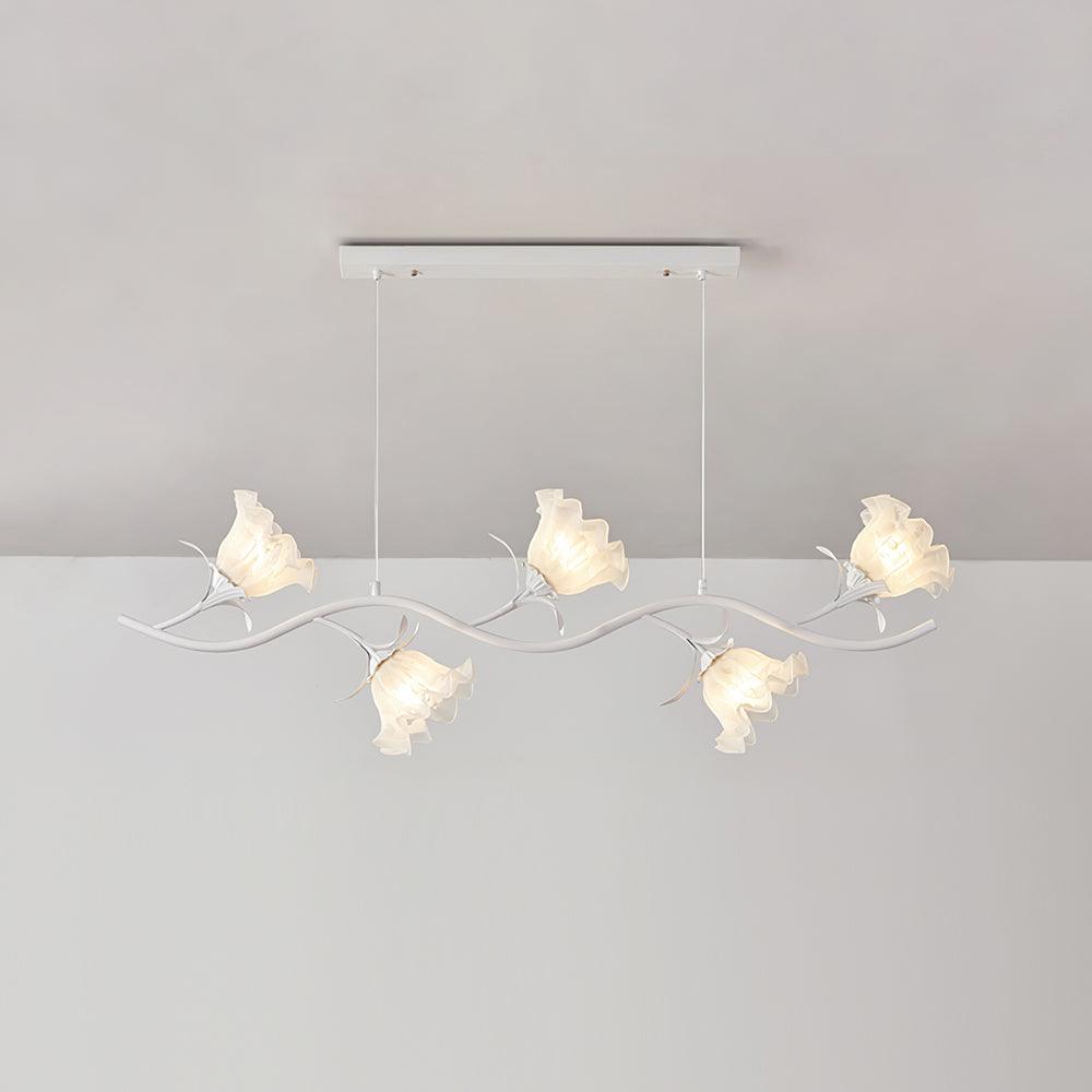 Liorareon lampadario Floreale in vetro