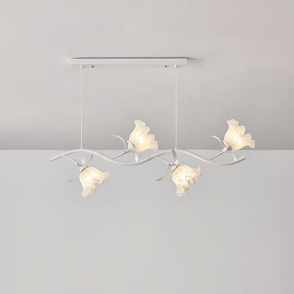 Liorareon lampadario Floreale in vetro