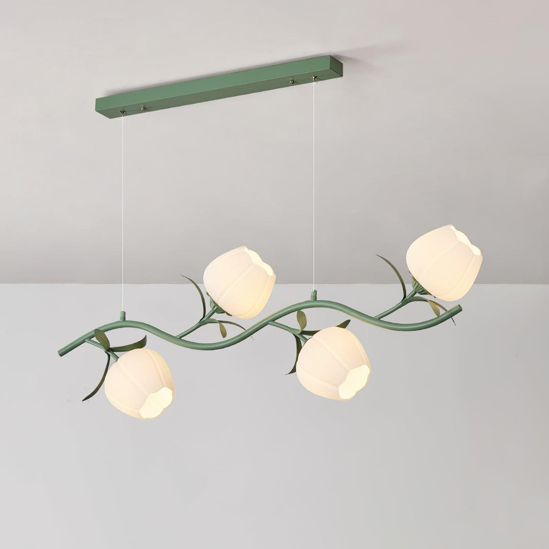 Liorareon lampadario Floreale in vetro