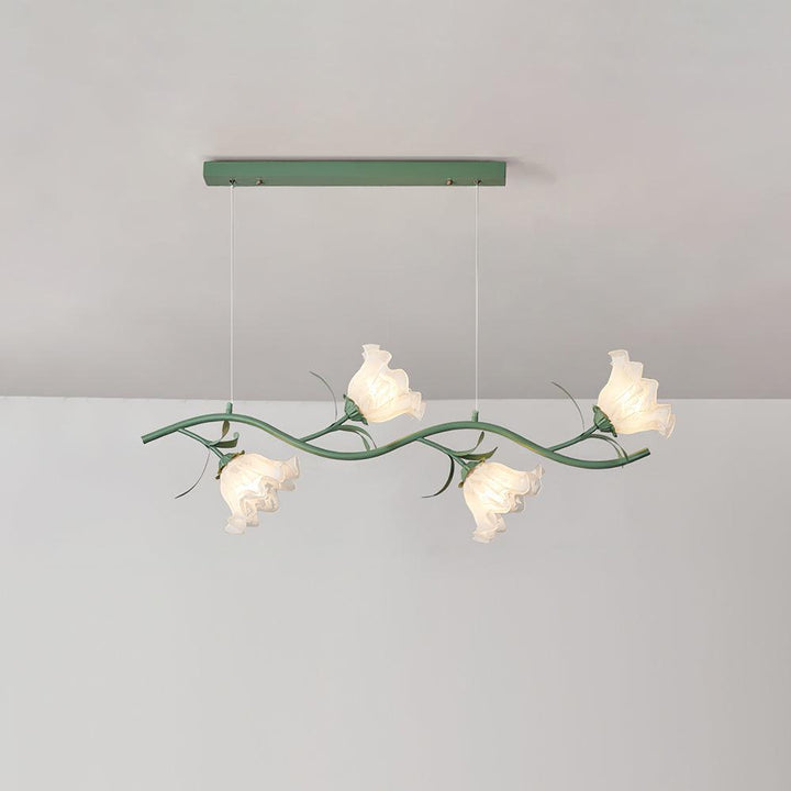 Liorareon lampadario Floreale in vetro