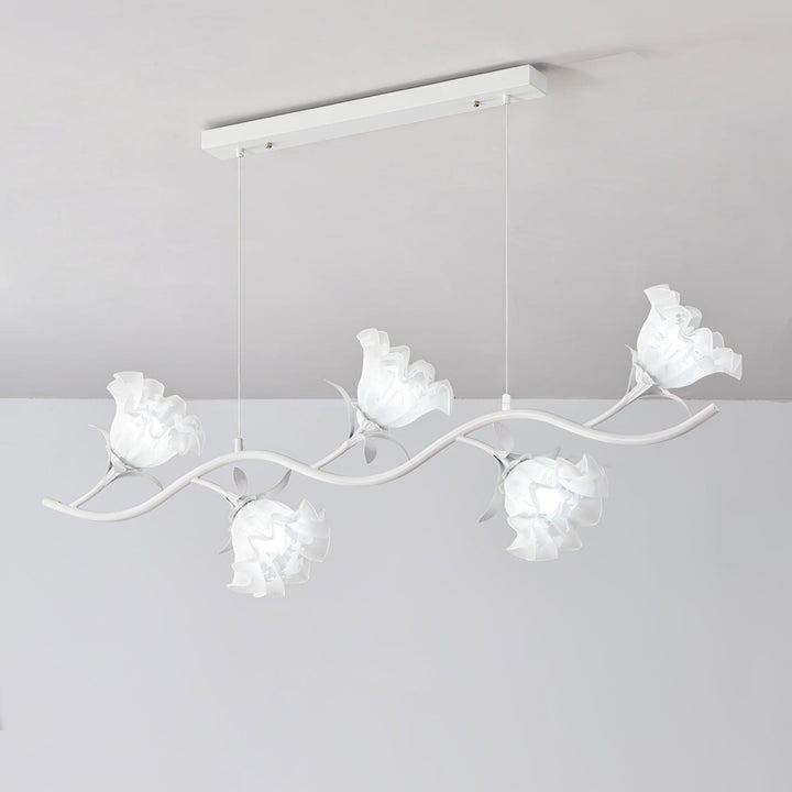 Liorareon lampadario Floreale in vetro