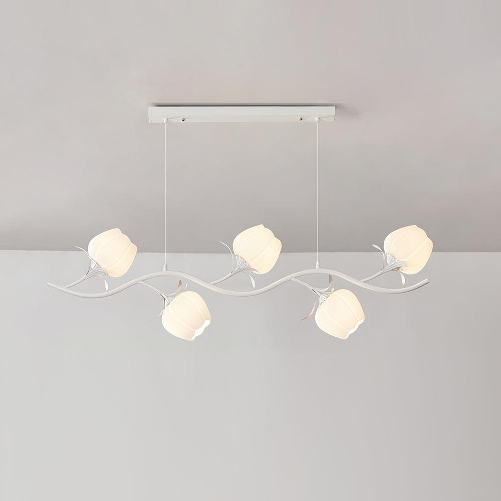 Liorareon lampadario Floreale in vetro