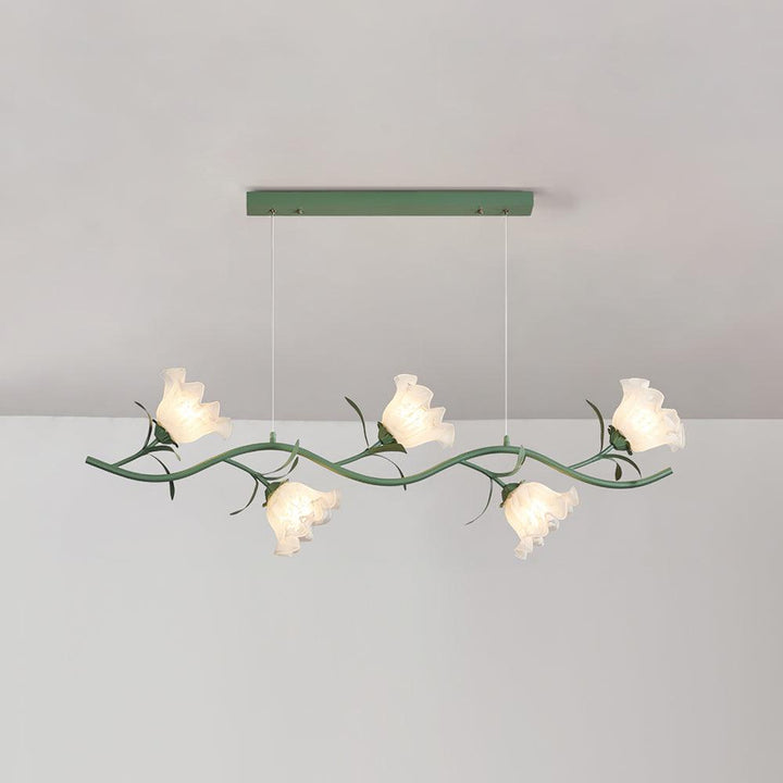 Liorareon lampadario Floreale in vetro
