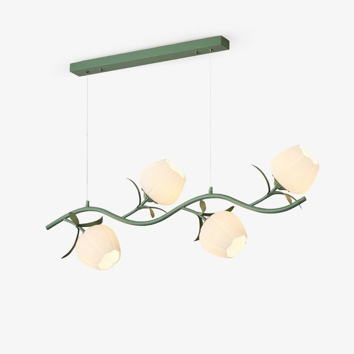 Liorareon lampadario Floreale in vetro