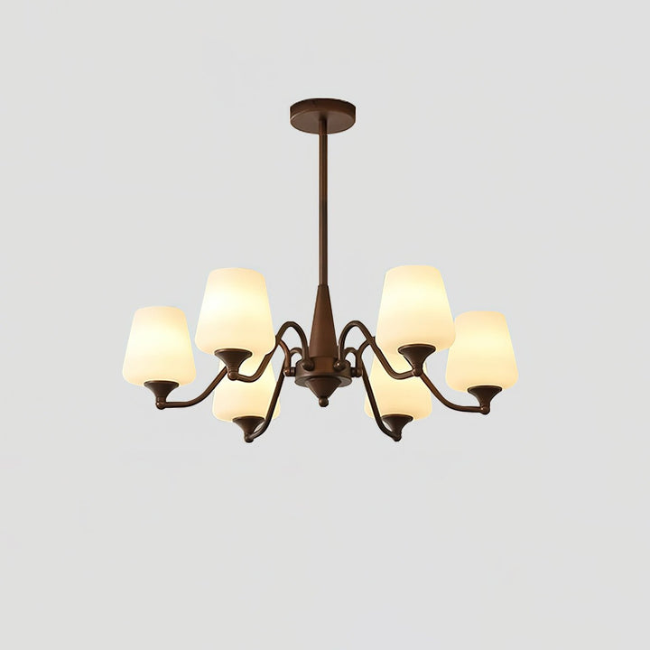 Velelaria lampadario Paralumi in vetro Smerigliato