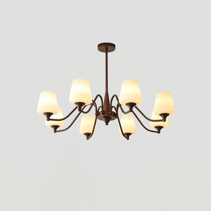 Velelaria lampadario Paralumi in vetro Smerigliato