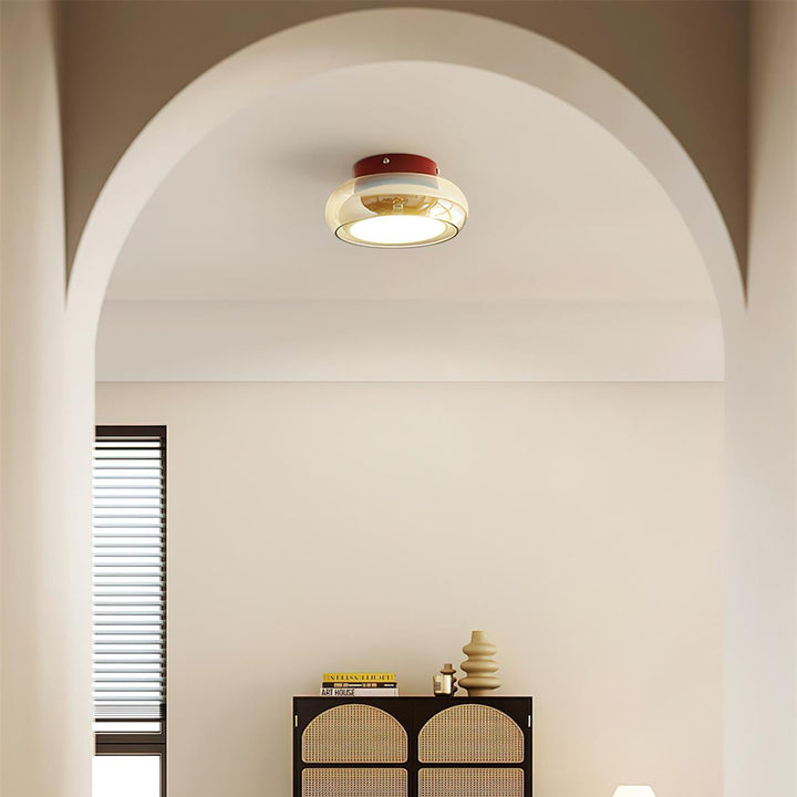 Valentina Lampada da Soffitto Flush Mount in Vetro Stile Retrò