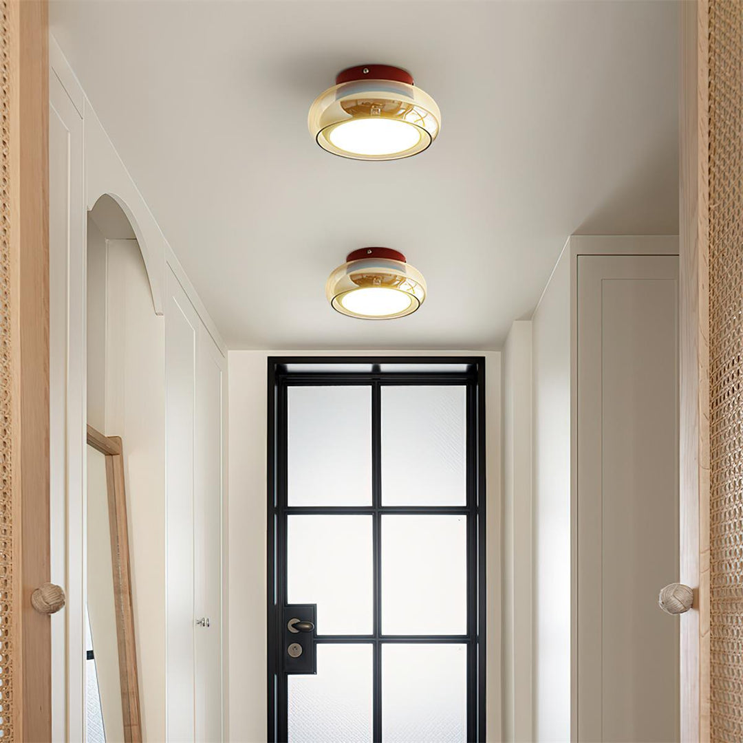 Valentina Lampada da Soffitto Flush Mount in Vetro Stile Retrò