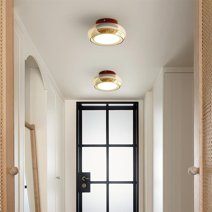 Valentina Lampada da Soffitto Flush Mount in Vetro Stile Retrò