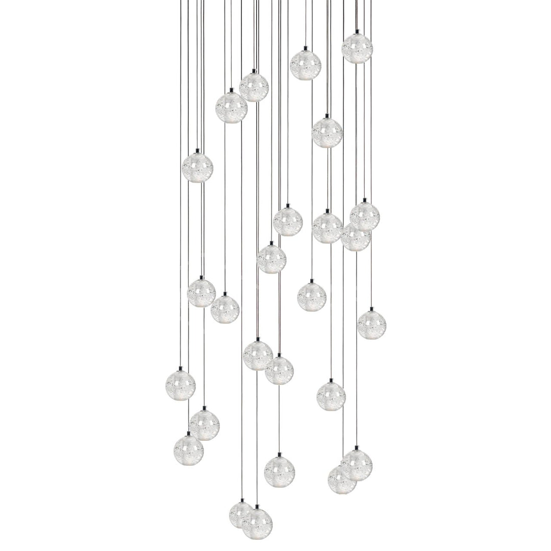 Lampada a sospensione Crystal Bubble grappolo a globo