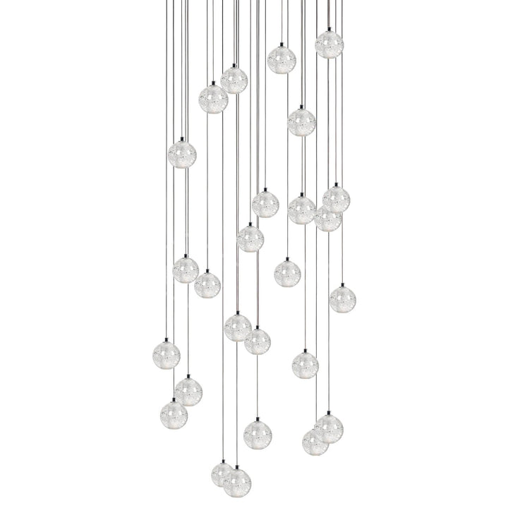 Lampada a sospensione Crystal Bubble grappolo a globo