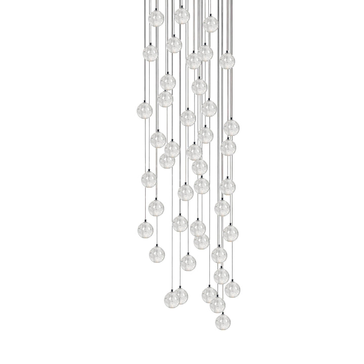 Lampada a sospensione Crystal Bubble grappolo a globo