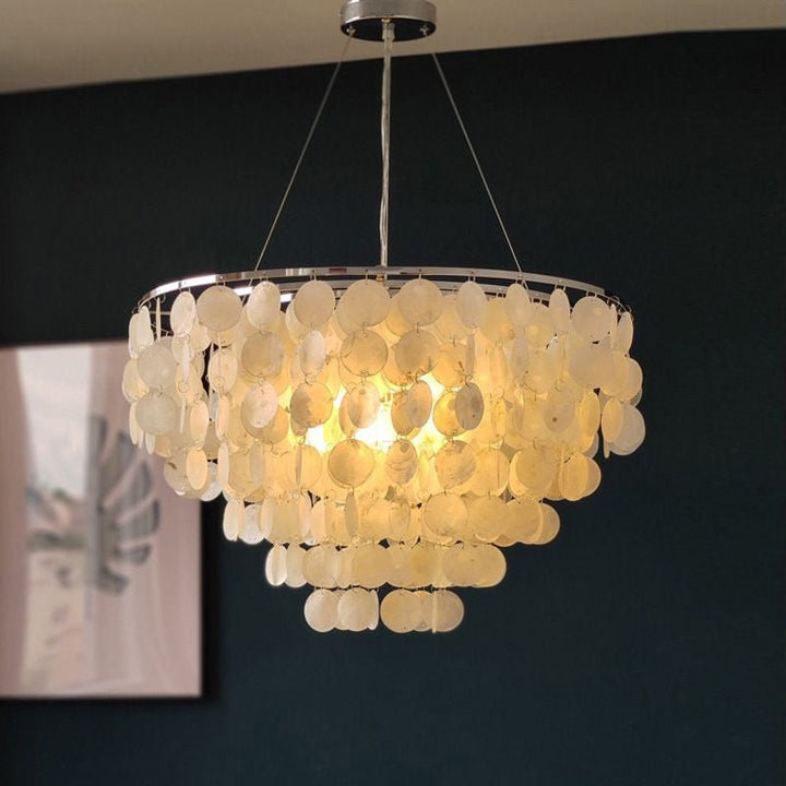 Esileth lampadario Guscio Postmoderno lusso con Sonagli a Vento