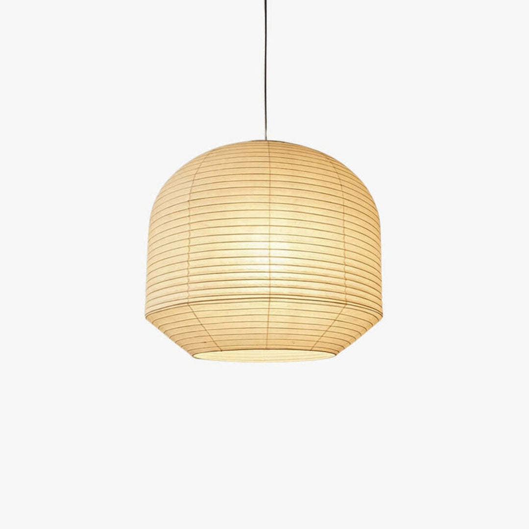 Rounded lampada a sospensione in carta di gelso