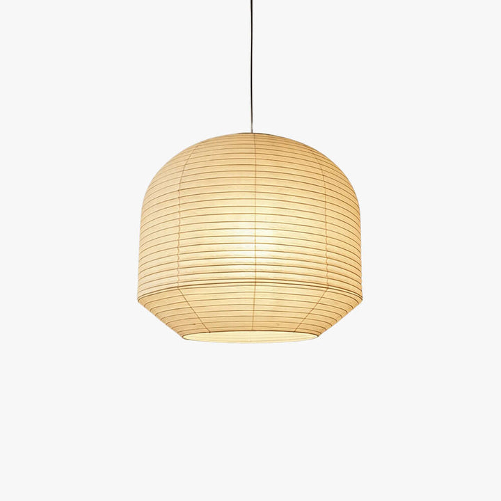 Rounded lampada a sospensione in carta di gelso