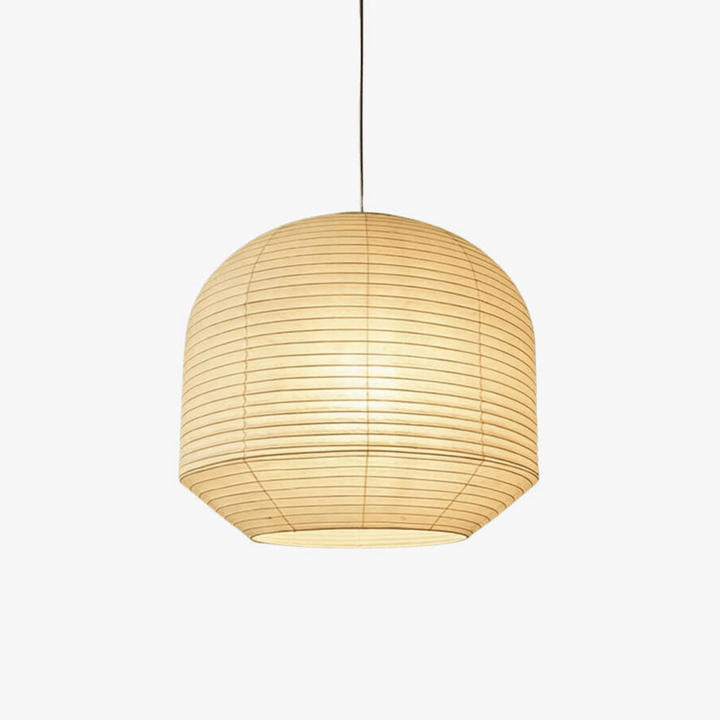 Rounded lampada a sospensione in carta di gelso