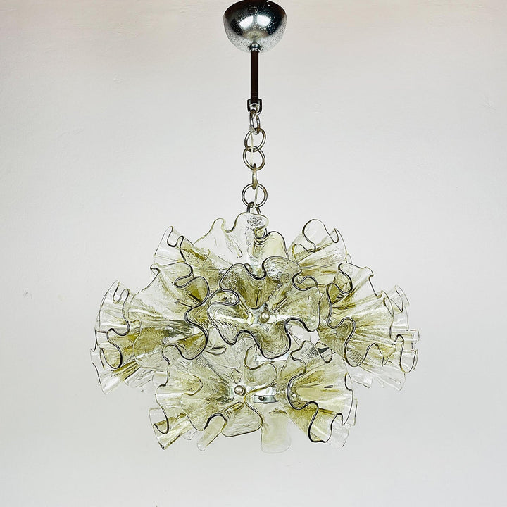 Celaira Petal vetro lampadario floreale