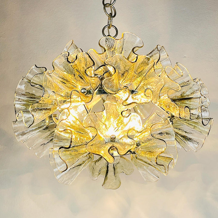 Celaira Petal vetro lampadario floreale