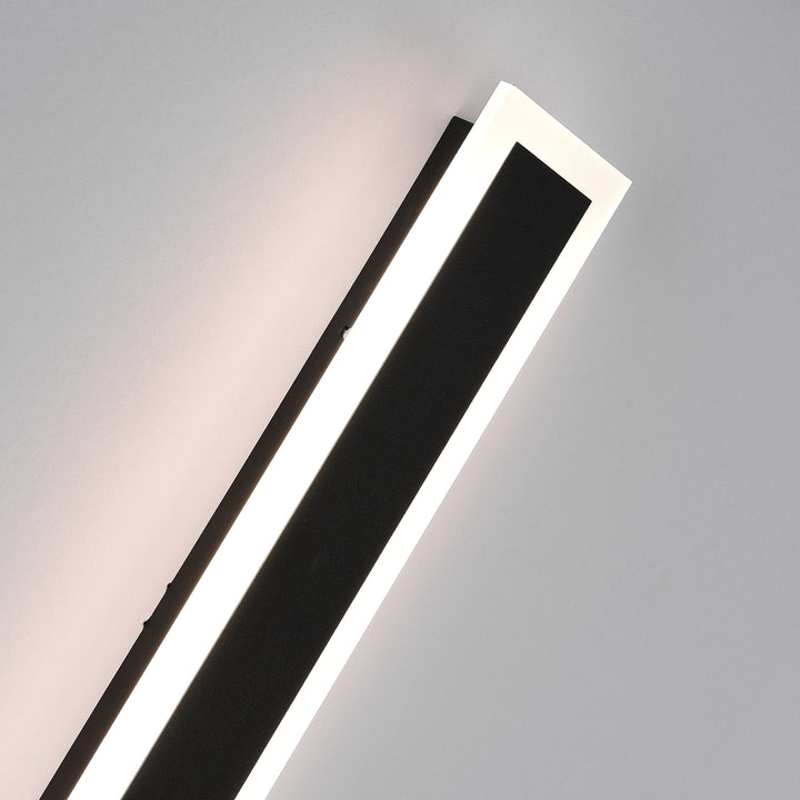 Ray LED Applique da Esterni Metallo Nero Lineare Impermeabile Corridoio/Giardino