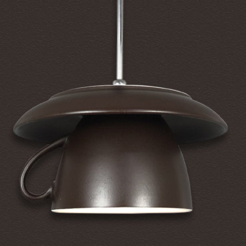 Valentina Pop Arte Tazza Ceramica LED Lampade a Sospensione Studio