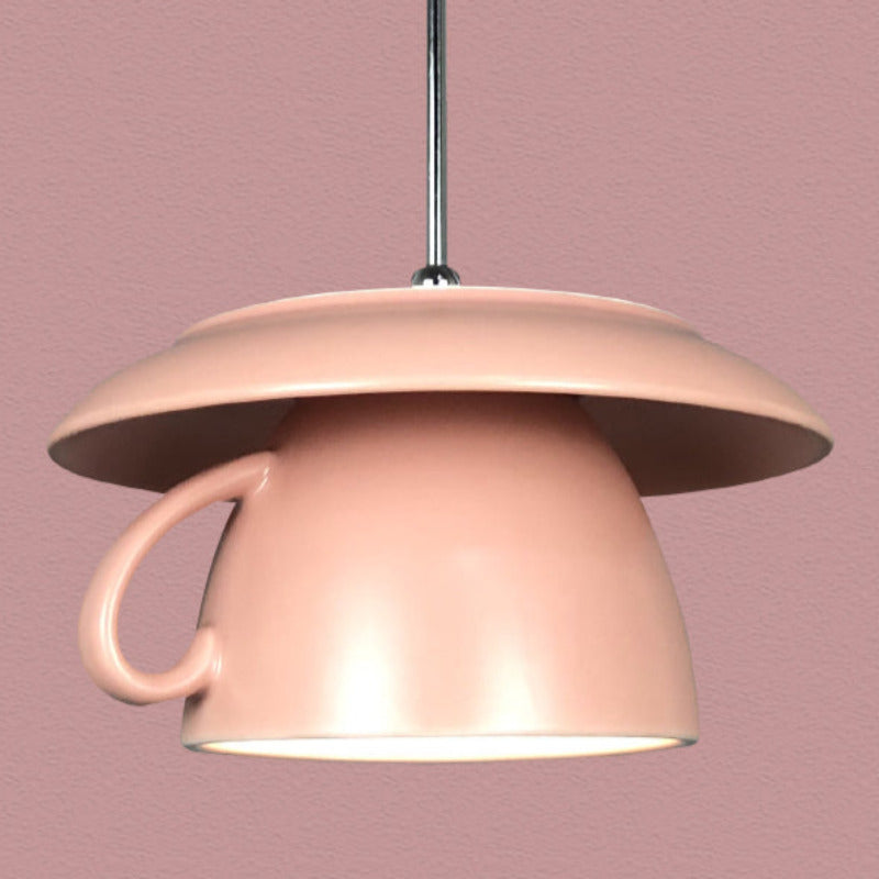 Valentina Pop Arte Tazza Ceramica LED Lampade a Sospensione Studio