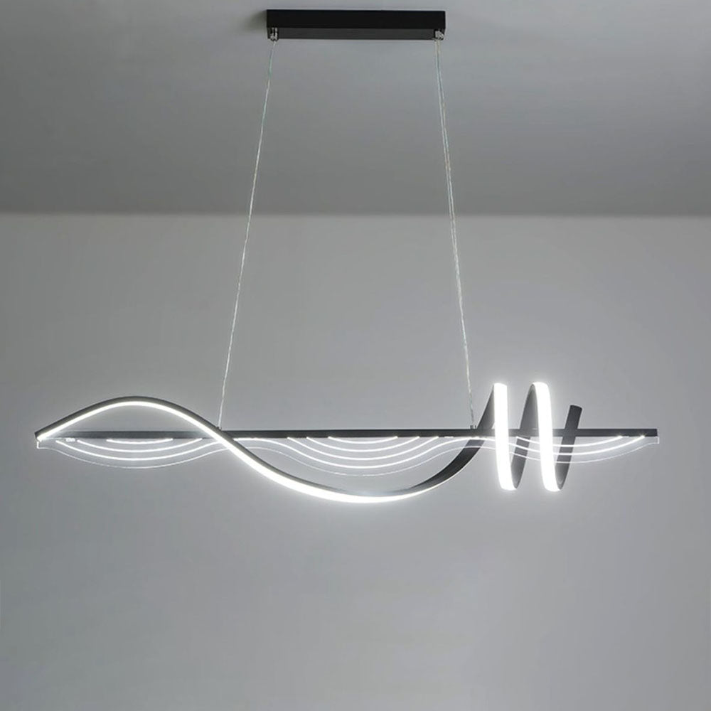 Arisha Moderno Matello Sospensione Bianco/Nero/Oro Camera da letto/Cucina