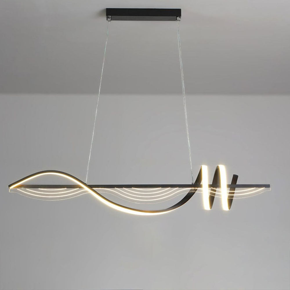 Arisha Moderno Matello Sospensione Bianco/Nero/Oro Camera da letto/Cucina