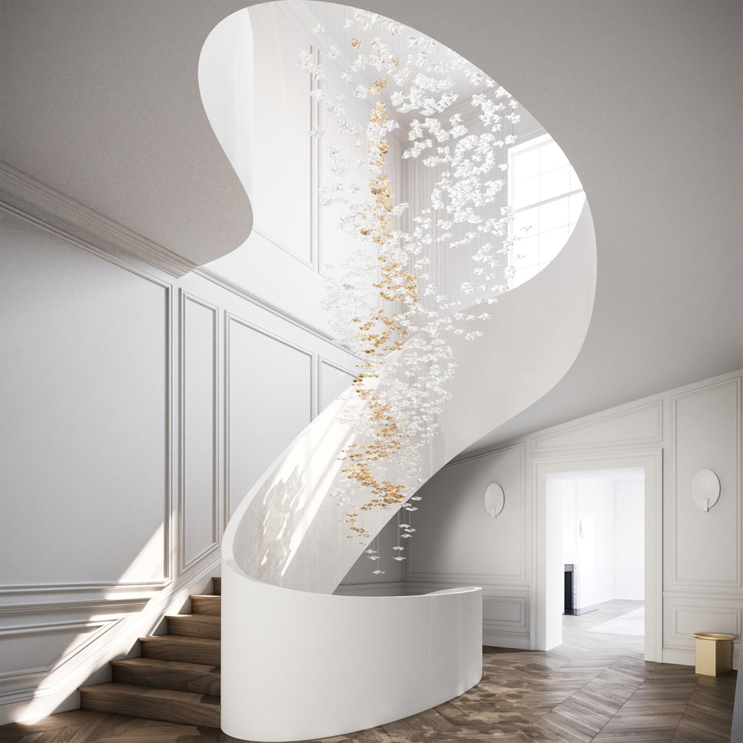 Nephele Crystal Leaf lampadario