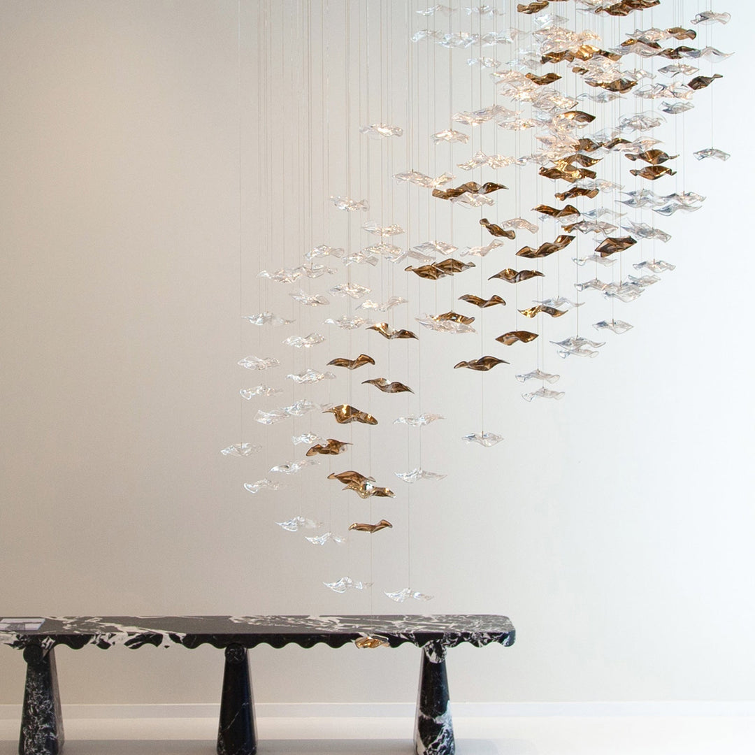 Nephele Crystal Leaf lampadario