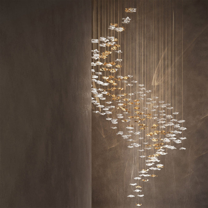 Nephele Crystal Leaf lampadario