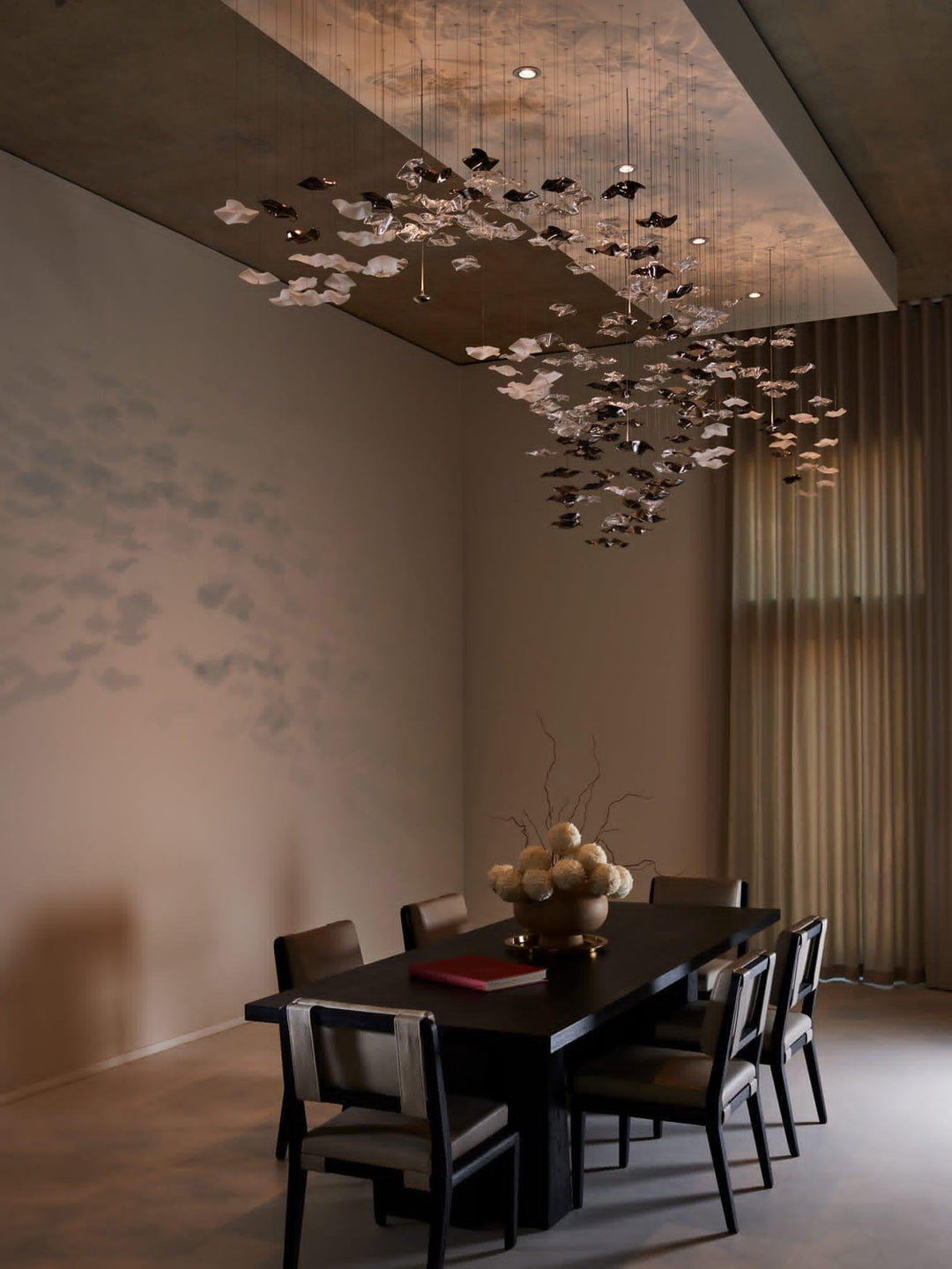 Nephele Crystal Leaf lampadario