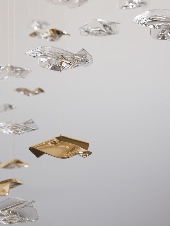 Nephele Crystal Leaf lampadario