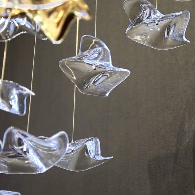 Nephele Crystal Leaf lampadario