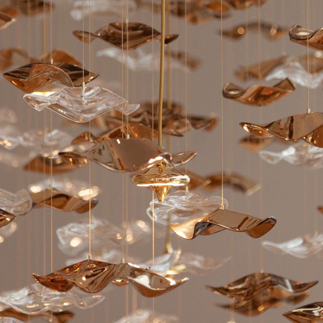 Nephele Crystal Leaf lampadario