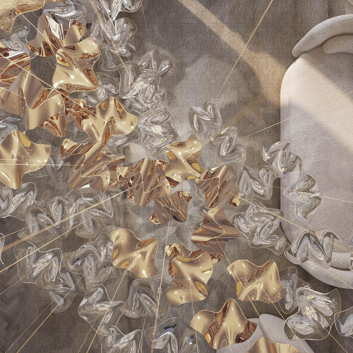 Nephele Crystal Leaf lampadario