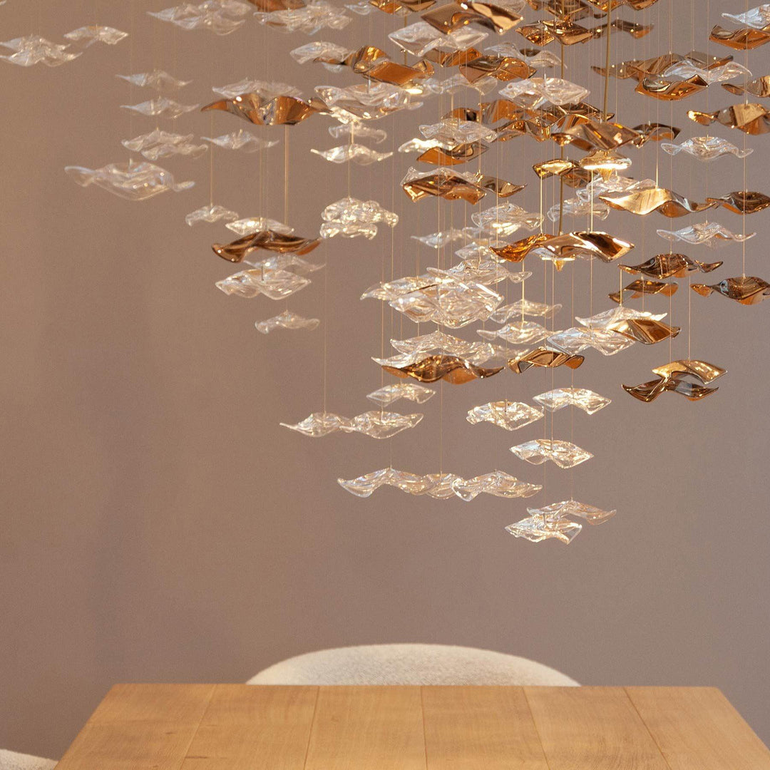 Nephele Crystal Leaf lampadario