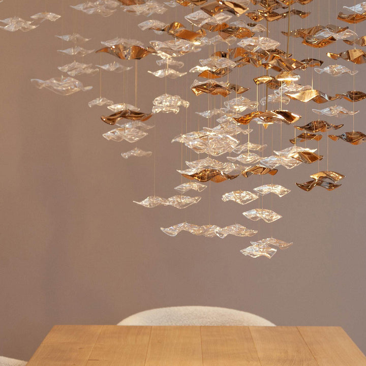 Nephele Crystal Leaf lampadario