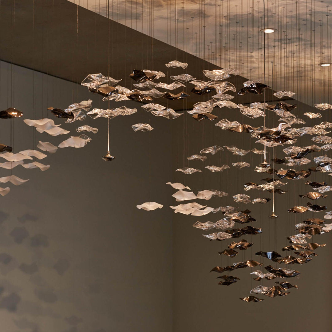 Nephele Crystal Leaf lampadario