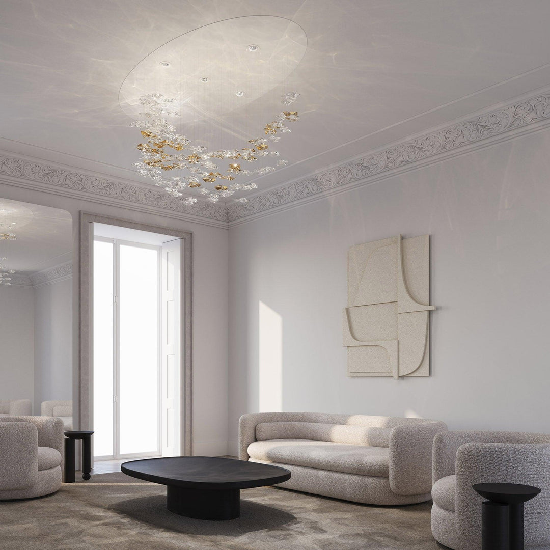 Nephele Crystal Leaf lampadario