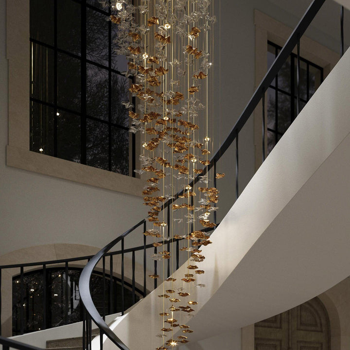 Nephele Crystal Leaf lampadario