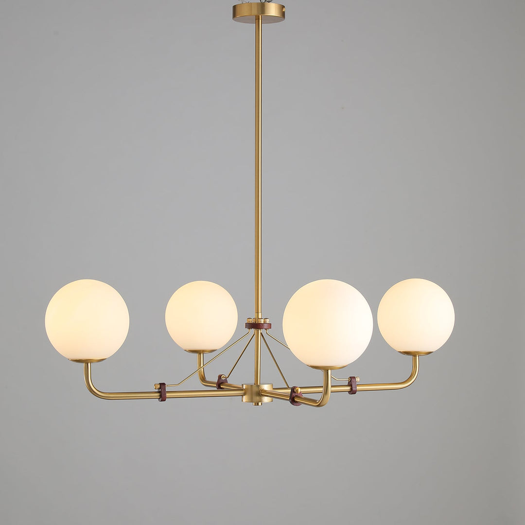 Oriarelle lampadario ottone sfera Savanna elegante