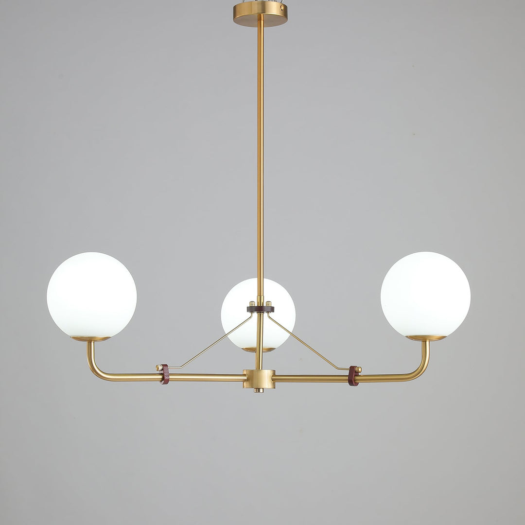 Oriarelle lampadario ottone sfera Savanna elegante