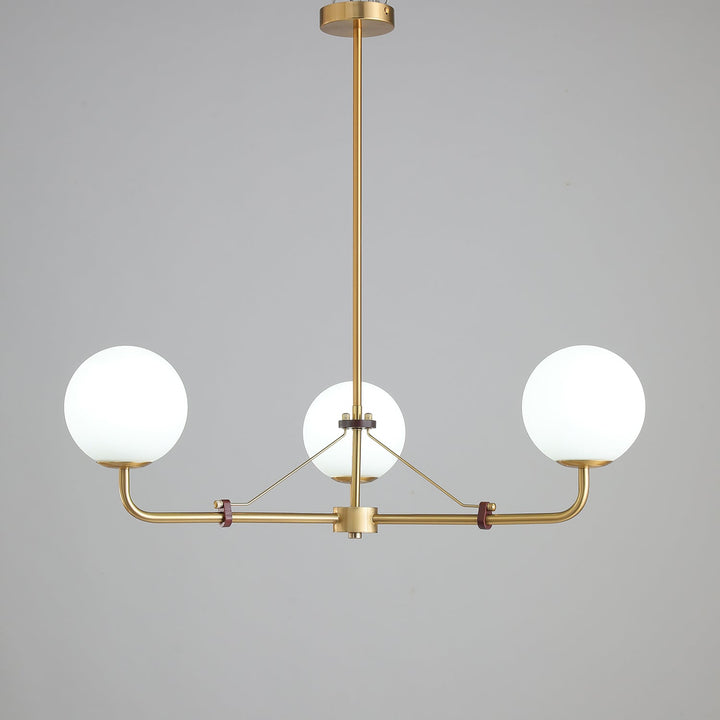 Oriarelle lampadario ottone sfera Savanna elegante