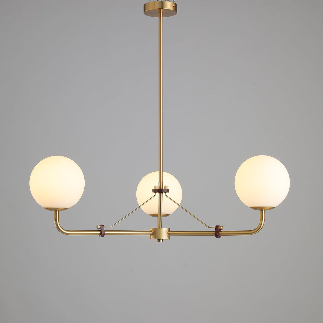 Oriarelle lampadario ottone sfera Savanna elegante