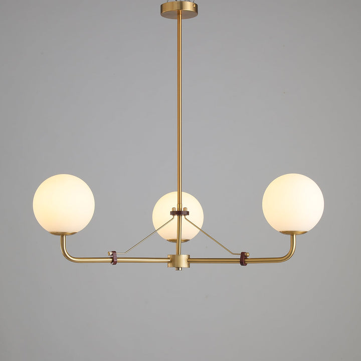 Oriarelle lampadario ottone sfera Savanna elegante