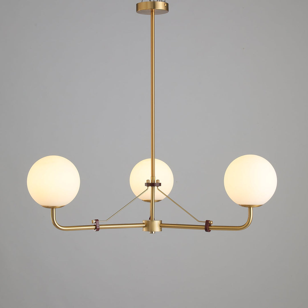 Oriarelle lampadario ottone sfera Savanna elegante